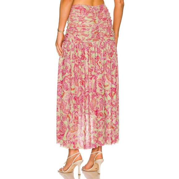 NWT $270 MISA LOS ANGELES DALIDA HI LO MIDI MAXI SKIRT US SIZE SMALL SOLD OUT! - Picture 2 of 6